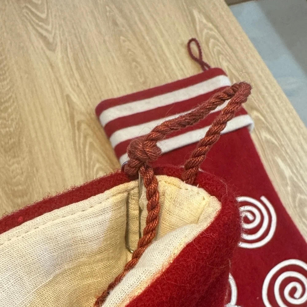 Crate&Barrel Felt Wool Christmas Stockings